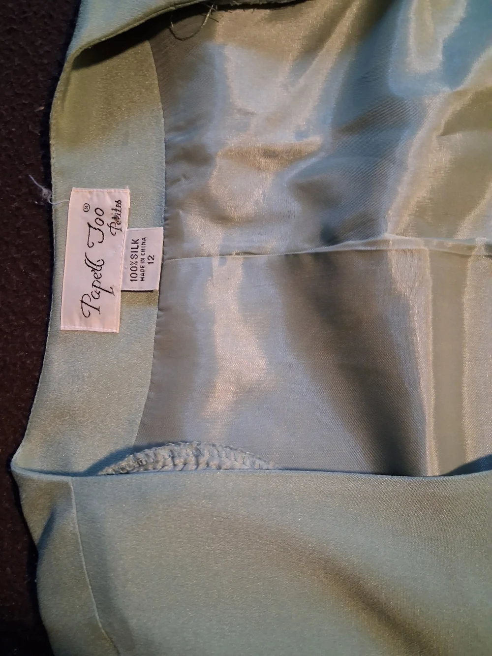 Adrianna Papell Light Green Two-Piece Skirt Set